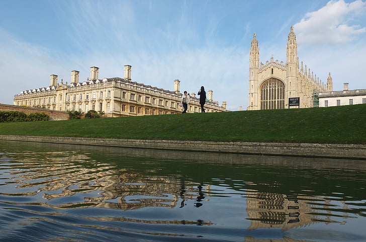 Кеймбридж, царе, река, университет, параклис, забележителности, архитектура