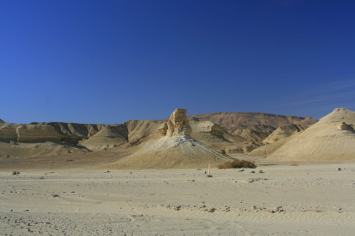 Israel, Döda havet, Sand, landskap, öken, torr, naturen