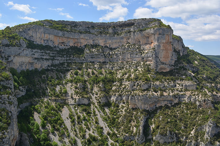 view, nature, landscape, gorges de la nesque, france, rock