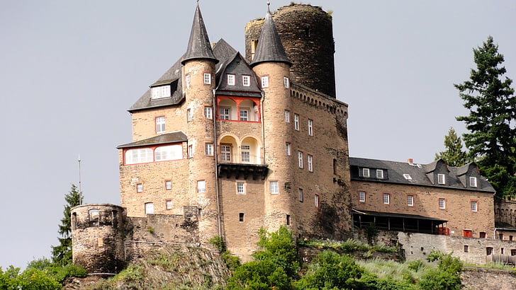castle, germany, landscape, europe, architecture