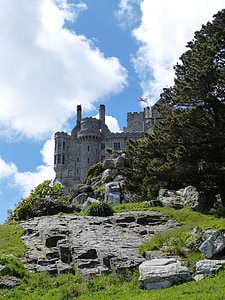 Замок, Святого Михайла, Cornwall, Англія, узбережжя, Великобританія, Острів