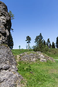Wental, Ostalb, Mar de la roca, roca, piedras, árbol, senderismo