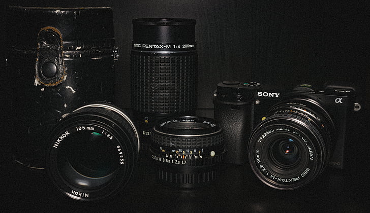appareil photo, reflex numérique, objectif, photographie, appareils de photographie, Sony