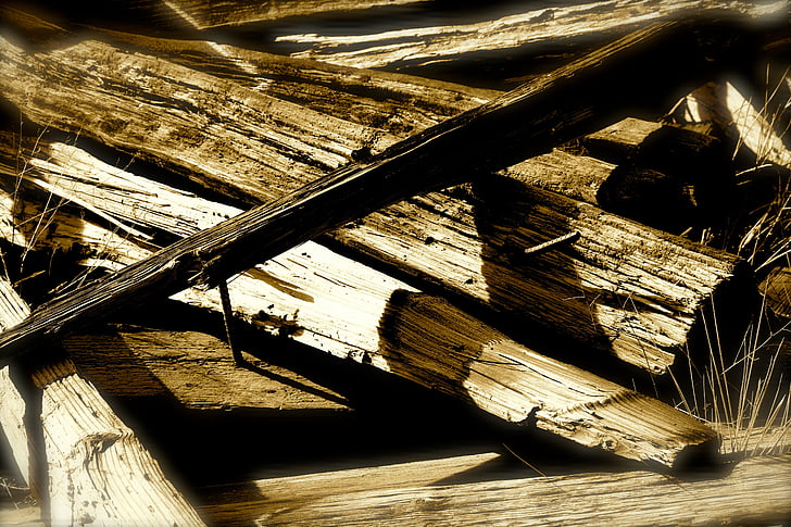 plance di legno, bianco e nero, rurale, legno, tradizionale, legname