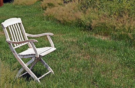 krzesło, art deco, Latem, ogród, się, Natura, po prostu