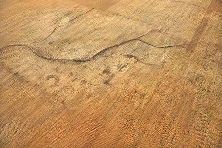 Texas, poľnohospodárska pôda, polia, Letecký pohľad, vidiek