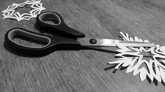 scissors, cut, paper, tool, sharp, metal, craft scissors