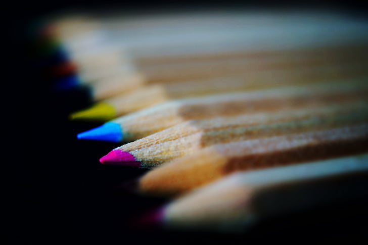 llapis, color, color, maquinetes de fer punta, llapis de color, Art, dibuix