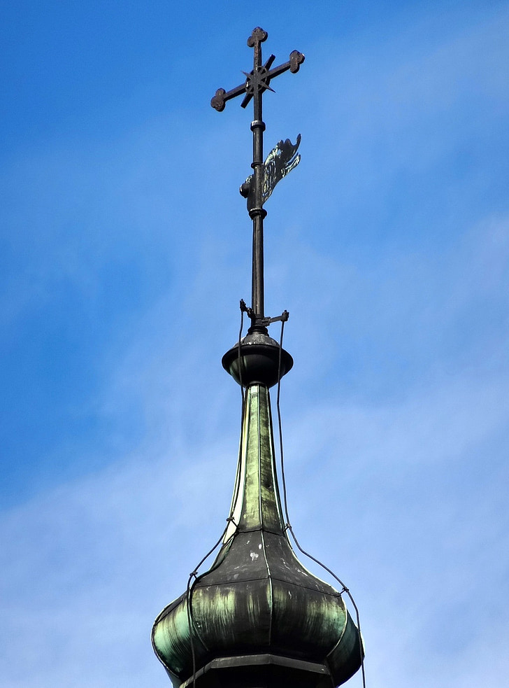 kostel Nanebevzetí Panny Marie, Bydhošť, Polsko, budova, historické, náboženské, kříž