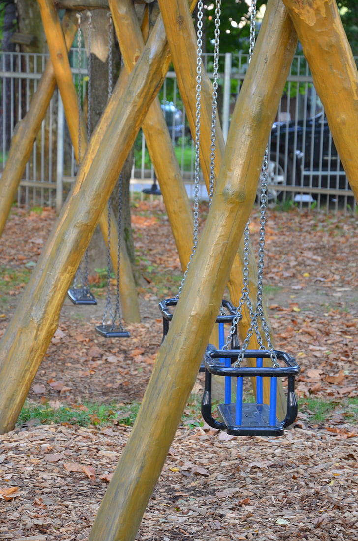 children playground, swing, park