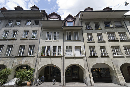 Švicarska, zgrada, arhitektura, široki kut, Bern, Europe, grad