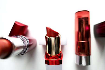rouge à lèvres, produits de beauté, composent, beauté, rouge, féminine, femelle