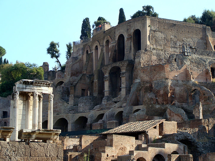 rome, ruins, ancient, history, italy, europe, old