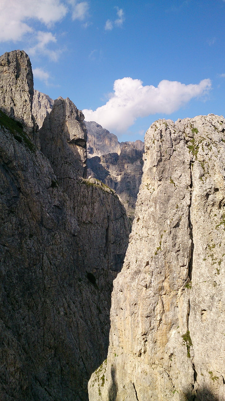 Bergen, Dolomieten, Trentino, berg, natuur, Rock - object, scenics