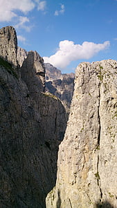 kalnai, Dolomitinės Alpės, Trentino, kalnų, Gamta, Rokas - objekto, Scenics
