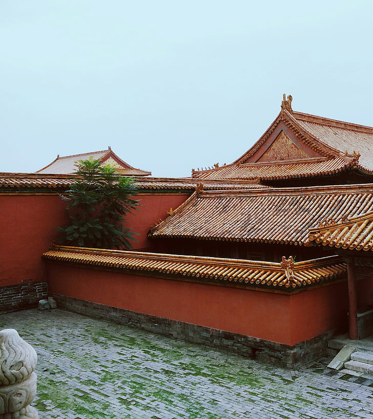 krajina, Foto, Orientální, s motivem, budovy, budova, Pagoda