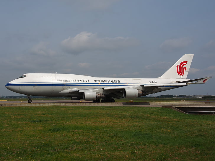 Boeing 747, carga de china do ar, jato Jumbo, aviões, avião, Aeroporto, transporte