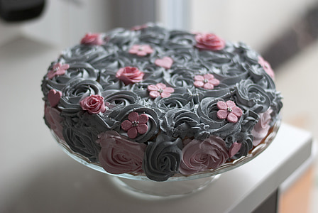 koláč, narodeniny, jaraque, sladký, piškótový koláč, potešenie, dezert