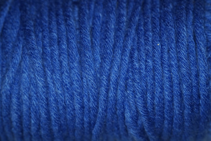 μπλε, μαλλί, δομή, υφή, μάλλινες, γάτα του λίκνο, τυλιγμένο