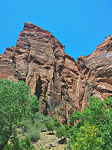 canyon de fourche américain, vue, montagne