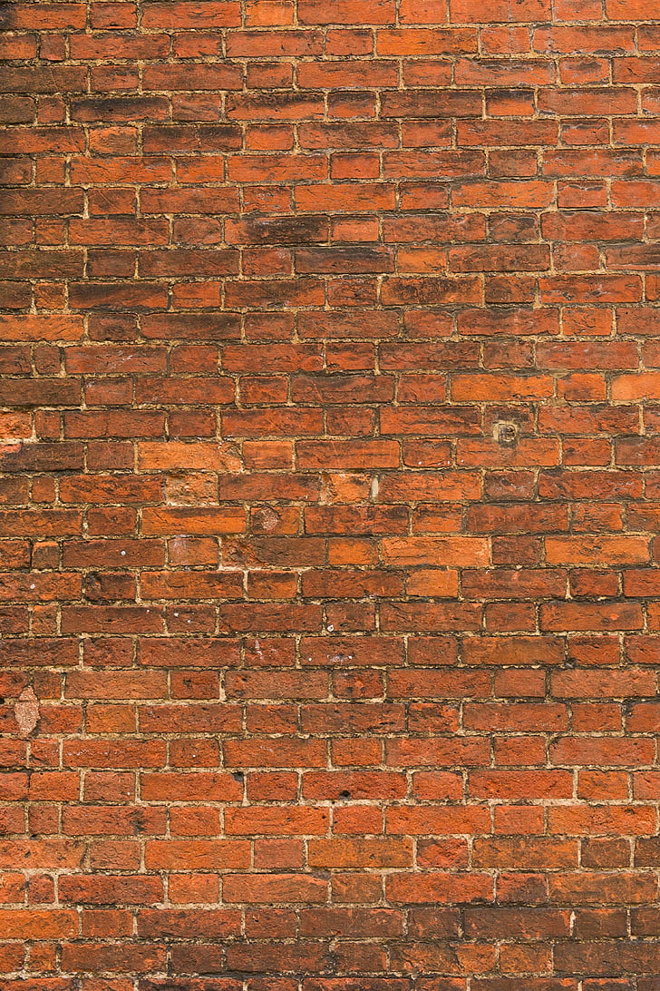 brown, bricks, wall, grout, patterns, textures, orange