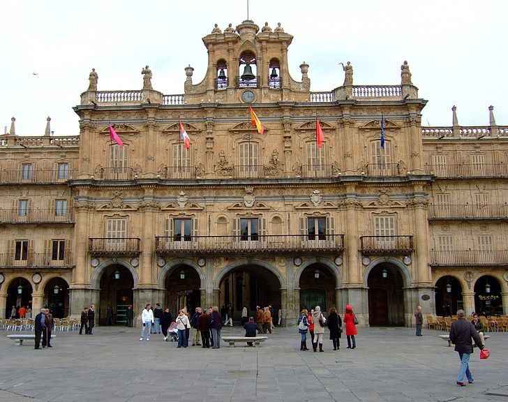 Salamanca, Spanyol, arsitektur, Plaza, Grosir, Pusat bersejarah