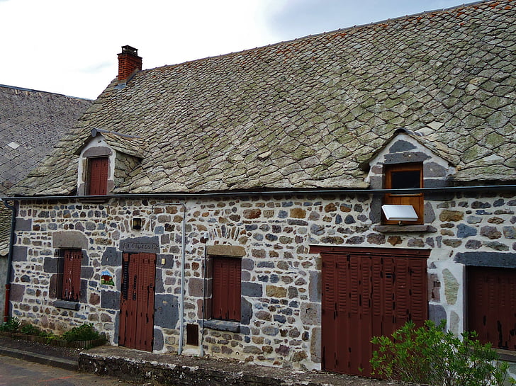 huis, stenen, Frankrijk, dak, Knap, gebouw, dorp