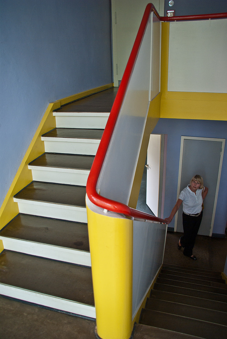 escales, persona, dona, l'espera, escala, Apartament, arquitectura