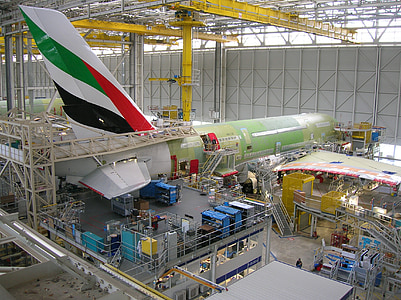 airbus, production, completion, aircraft, assemble, factory, manufacturing