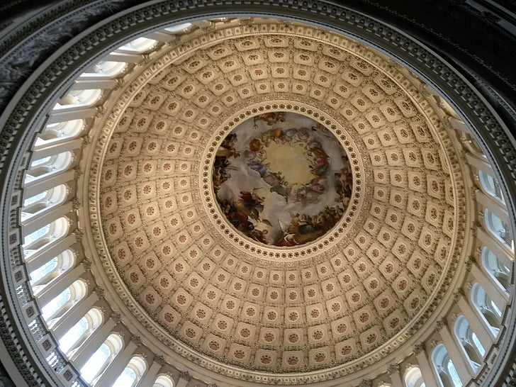 Capitol, Washington, Dome, arkitektur, berömda place