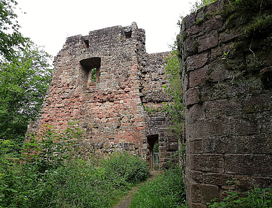 Schloss, Gebäude, im Mittelalter, historisch, alt, Ritterburg