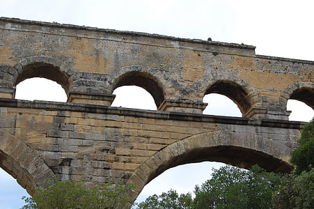 Pont du gard, προς Ρωμαίους, αντίκα, Αρχαιολογία, υδραγωγείο, κληρονομιά, UNESCO