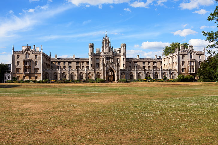 acadèmic, arquitectura, edifici, Cambridge, Campus de, Sant, Universitat