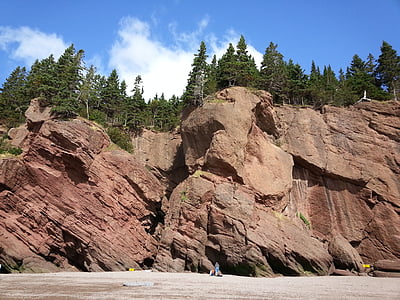 Hopewell, sziklák, természet, Brunswick, Fundy, dagály, Bay