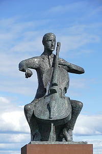 reykjavik, iceland, sculpture, figure, statue, art, monument