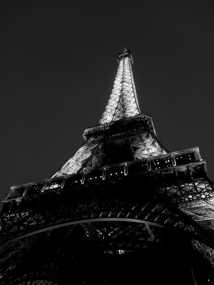 Paris, Turm, Eiffel, berühmte, Wahrzeichen, Stadt, Denkmal