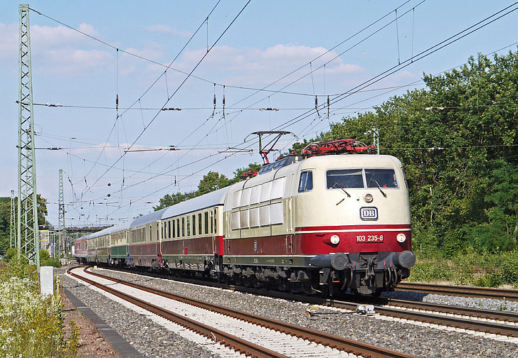 Intercity-1979, br103, DB, besondere Verwendung, Nostalgie, IC, Deutsche bundesbahn