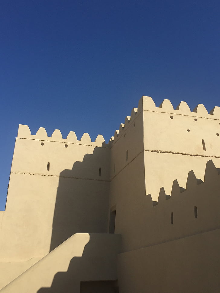 Fort, Dubai, historiske, arabisk, befæstning, Abu dhabi, Mellemøsten