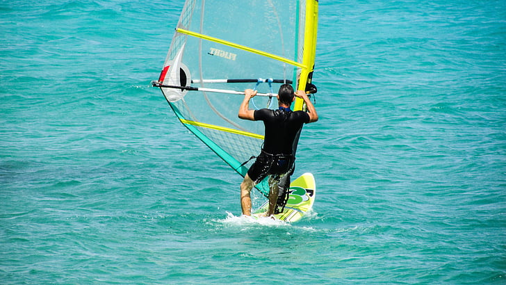 vindsērfings, Sports, jūra, ūdens, windsurf, vējš, aktivitāte