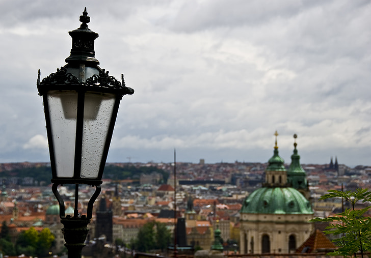 Praga, casco antiguo, urbana, arquitectura