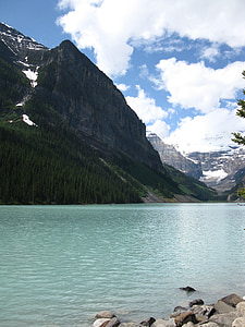 езеро, Канада, планински, планини, природата, декори, Красив