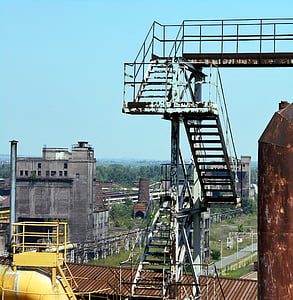 the industry, industrial landscape, ironworks, tube, industrial, industrial plant