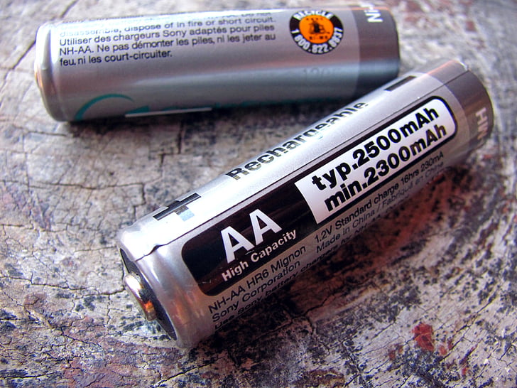 baterai, basa, baterai, energi, baterai AA