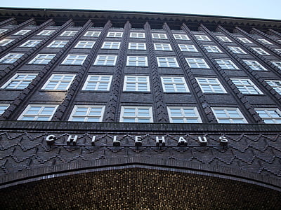 architecture, chile house, building, hamburg, facade, hanseatic city, germany