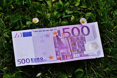 pinigų, atrodo, vekselių eurais, valiuta, finansų, dolerių, banknotų