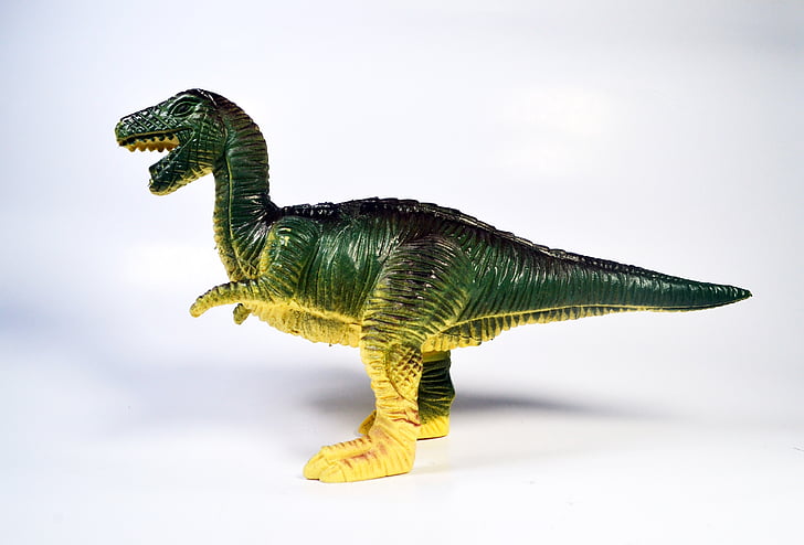 dinosaurio, color verde, juguete, carácter, reptil, símbolo, icono