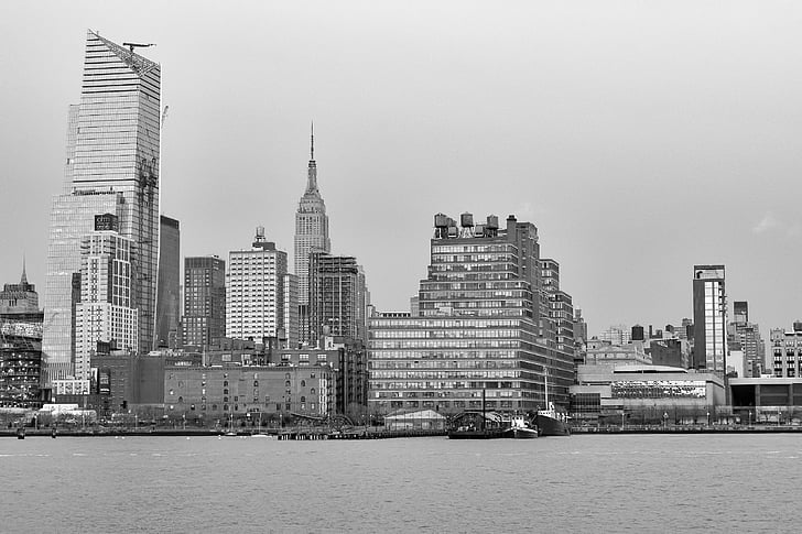 Kota New york, NYC, Manhattan, cakrawala kota New york, pemandangan kota, cakrawala, perkotaan