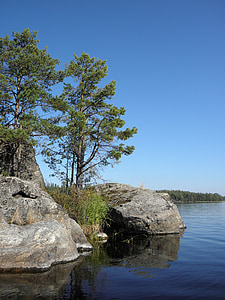 finski, ljetna kuća, ljeto, ljetni odmor, kolovoza, priroda, nebo