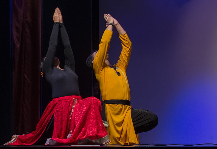 Indický Tanec, Indie, tradiční, kapitulace, nechat jít, modlitba, ženy
