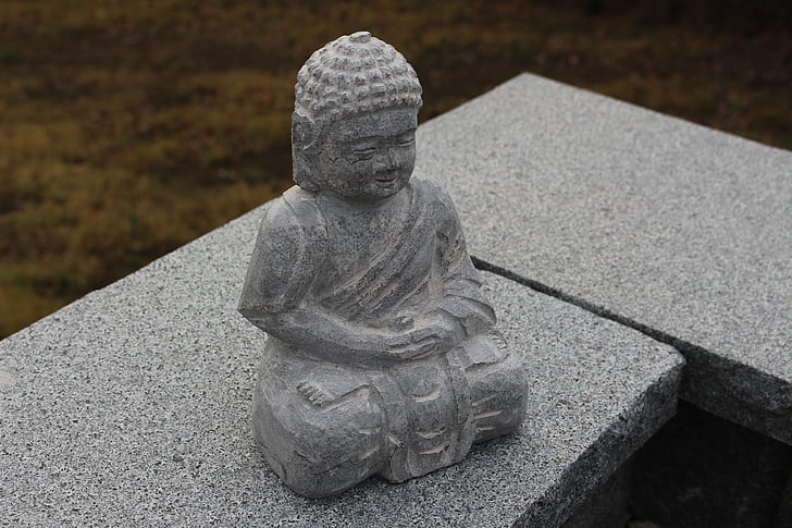 steinbuddha, dinding batu, atas